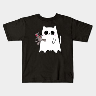 Ghost Cat Voodoo Doll Kids T-Shirt